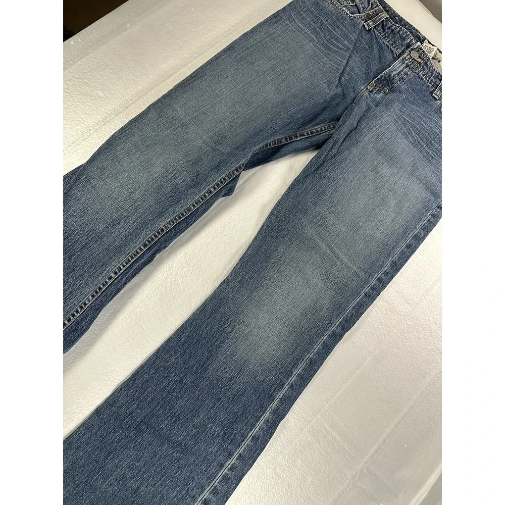 VTG Buckle BKE Jeans Women's 30x33.5 Mindi Blue Light Wash Low Rise Flare Jeans - Picture 11 of 12